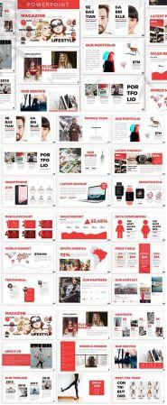 DesignOptimal Magazine Business PowerPoint Keynote Google Slides Templates