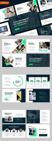 DesignOptimal SKILLSHAKE Online Course PowerPoint Template
