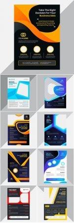 DesignOptimal Creative modern corporate flyer design template