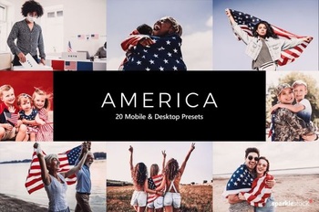 DesignOptimal 20 America Lightroom Presets LUTs
