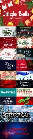 DesignOptimal 29 Holiday Fonts Collection