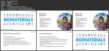 Udemy Biomaterials Introductory Course for Beginners