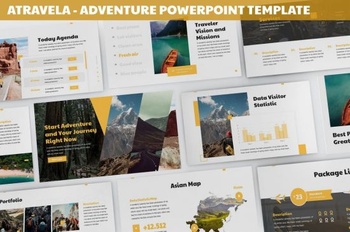 DesignOptimal Atravela Adventure Powerpoint Template