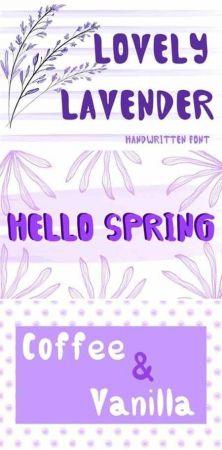 DesignOptimal Lovely Lavender Font
