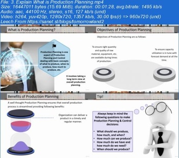 Udemy Production Planning and Control
