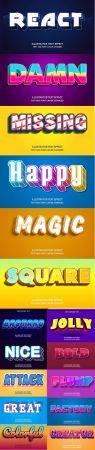 DesignOptimal 16 Creative Modern Text Effect Style Vol 3
