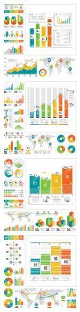 DesignOptimal Infographic vector elements 3