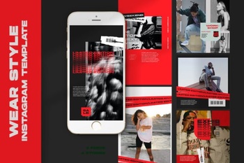 DesignOptimal Wear Year Instagram Templates 7895160
