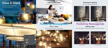 DesignOptimal Creativemarket Glow Glare Photoshop Extension 4176868