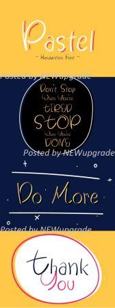 DesignOptimal Pastel Stylish Handwritten Font