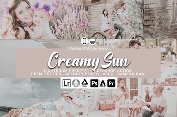 DesignOptimal CreativeMarket Creamy Sun Presets 5693577
