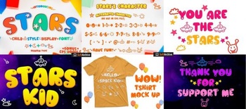 DesignOptimal Stars Handwritten Font