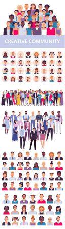 DesignOptimal Multiethnic group of people