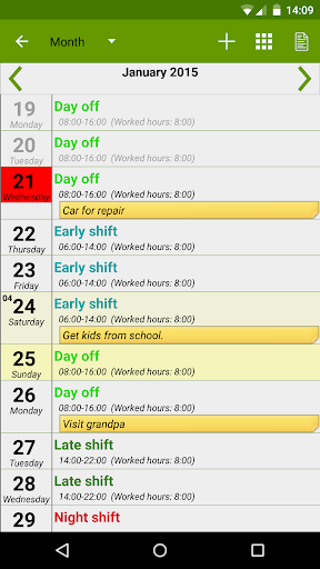 Shift Work Calendar FlexR Pro v7 13 02 Premium Mod Apk