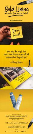 DesignOptimal Bold Lining Handwritten Market Font