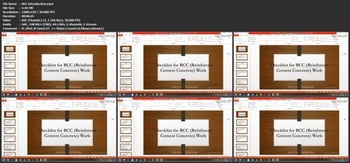 Udemy Checklist of different R C C works