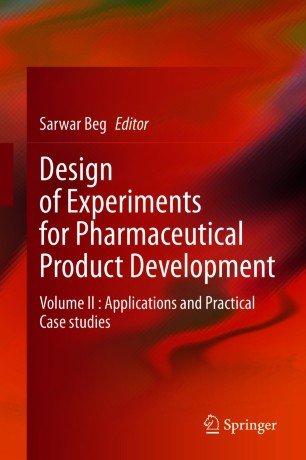 DevCourseWeb Design of Experiments for Pharmaceutical Product Development Volume II Applications and Practical Case studies