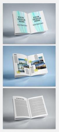DesignOptimal Open Magazine Mockup 221859657