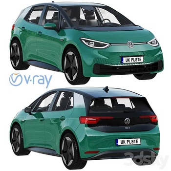 DesignOptimal 3DSky Volkswagen ID3 2021