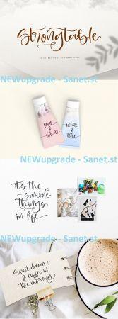 DesignOptimal Strong table Font