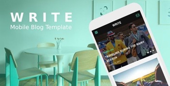 DesignOptimal ThemeForest Write v1 0 Mobile Blog Template 20145177