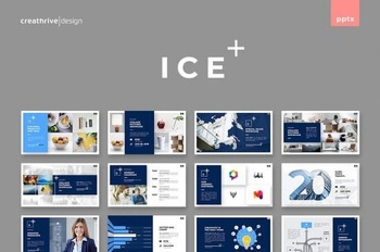 DesignOptimal Ice PowerPoint and Keynote