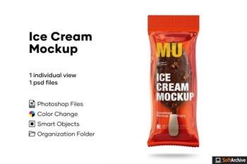 DesignOptimal Creativemarket Ice Cream Bar Mockup 5004947