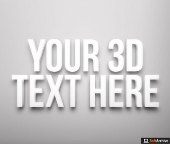 DesignOptimal Minimal White 3D Text Effect Style Mockup 347938033