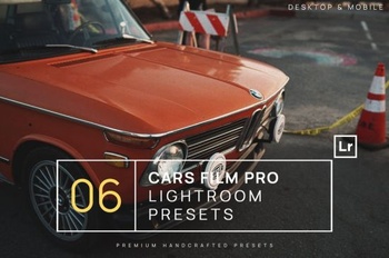 DesignOptimal 6 Cars Film Pro Lightroom Presets Mobile