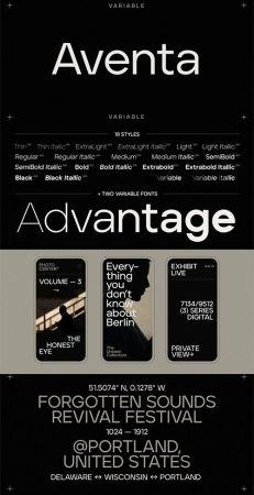 DesignOptimal Aventa Font Script Family