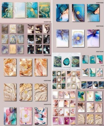 DesignOptimal Liquid Marble Gold Background for Flyer Business card Brochure and Poster vol 2