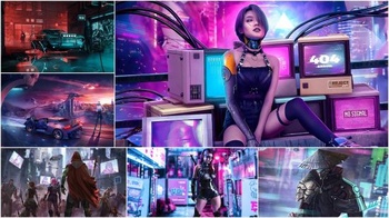 DesignOptimal Collection wallpapers Cyberpunk Pack 3