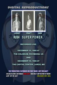 Rush 1985 12 15 Super Power 1st Night