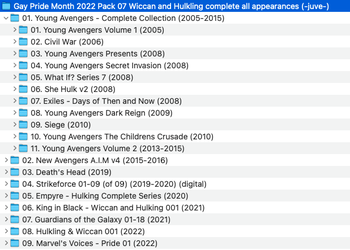 2022 Gay Pride Month Pack 07 Wiccan and Hulkling juve