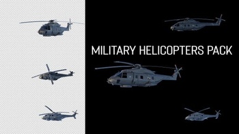 DesignOptimal Videohive Military Helicopters Pack 26845277