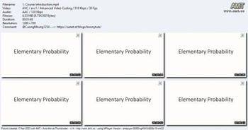 Udemy Probability Elementary Principles