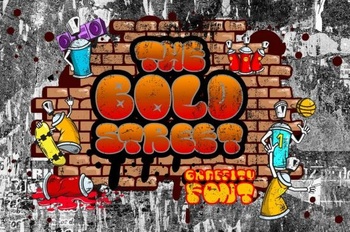 DesignOptimal The Bold Street Graffiti Font