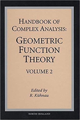 FreeCourseWeb Handbook of Complex Analysis Geometric Function Theory