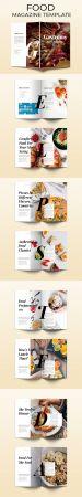 DesignOptimal Food Magazine InDesign Template 18 Pages