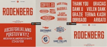 DesignOptimal RODENBERG Multipurpose Display Typeface Font