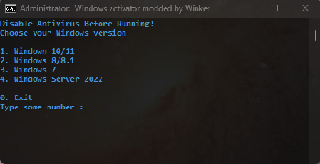 Winker Windows Activator v3 1 Windows 7 11 Server 2010 2022 Supported
