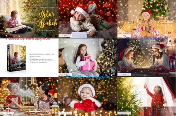 DesignOptimal Creativemarket Star Bokeh Photoshop Overlays 4548423