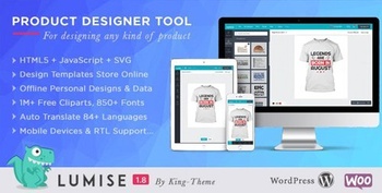 DesignOptimal CodeCanyon Product Designer for WooCommerce WordPress Lumise v1 8 21222684