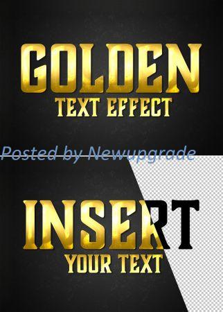 DesignOptimal Gold Style Text Effect Mockup 333526896