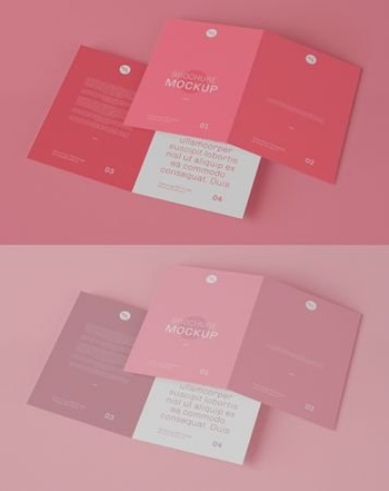 DesignOptimal Open Brochure Mockup 343940510