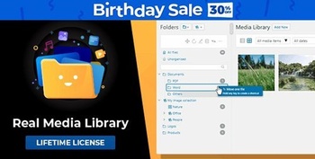 DesignOptimal CodeCanyon WordPress Real Media Library v4 9 4 Media Library Folder File Manager for Media Management 13155134 NULLED