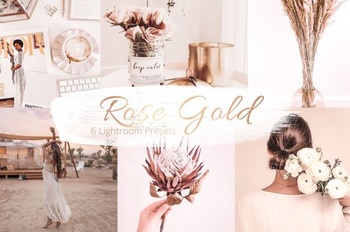 DesignOptimal CreativeMarket Rose Gold Collection Lr Presets 5842160