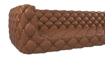 DesignOptimal Quilted and Chesterfield Script 3D model