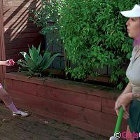 GirlsOutWest 22 09 17 Olive G And Ripley Backyard Cricket XXX 1080p HEVC x265 PRT XvX