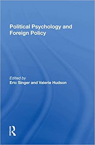 Political Psychology And Foreign Policy